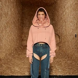 Ivy Park Rodeo Shrug Hoodie Blush Sz L